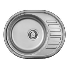 Мийка кухонна ULA 7112 ZS нержавіюча Polish 0.8 мм