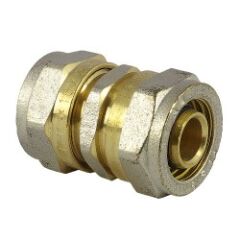 Муфта металлопластиковая обжимная АБ 26х26 мм