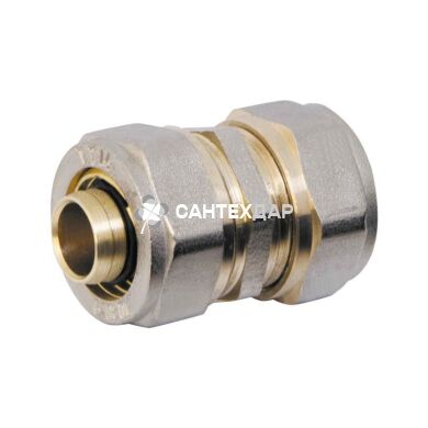 Муфта металлопластиковая обжимная Valve 16х16 мм