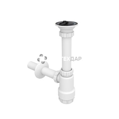 Сифон для умывальника Styron STY-533 выход 32 мм с выпуском