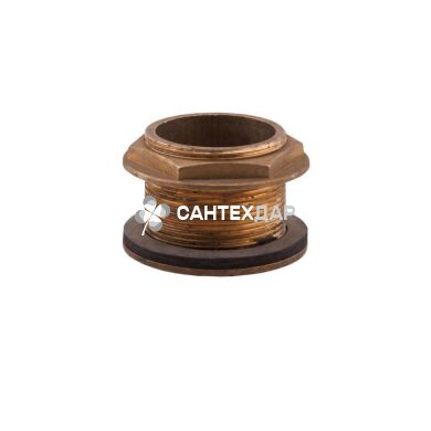 Врезка латунная KD 1 1/2" в бак