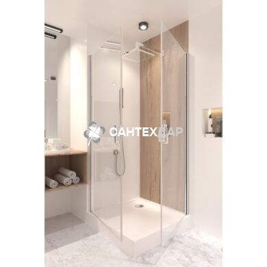 Душова кабіна Q-tap GEMINI 1099SC6 квадрат 90x90 розпашні без піддона