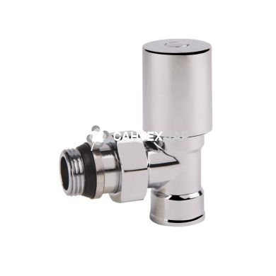 Кран радиаторный SD Forte 1/2" с антипротечкой угловой верхний хром