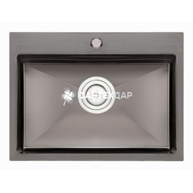 Мийка кухонна з нержавіючої сталі Qtap D5843BL 2.7/1.0 мм