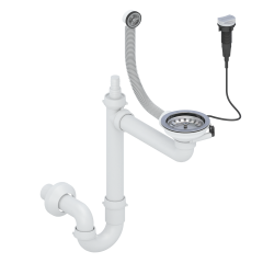 Сифон-автомат для кухонної мийки 3 &frac12;, одинарний