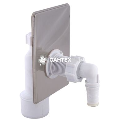 Сифон для стиральной машины Styron STY-511 с накладкой нержавейка