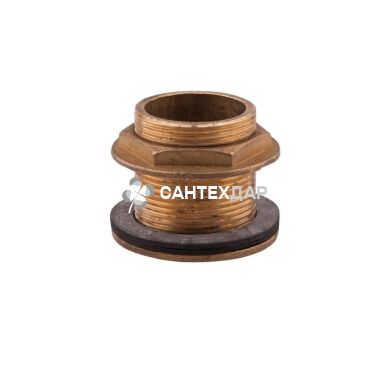 Врезка латунная KD 1 1/4" в бак