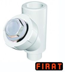 Фильтр сетчатый Firat 25 мм белый