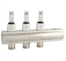 Коллектор подачи Emmeti со встроенными расходомерами 1х2 выхода