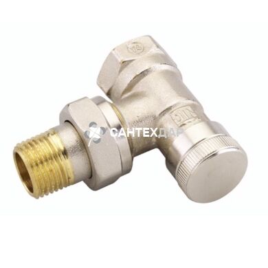 Кран радиаторный Danfoss RLV 1/2" угловой нижний 003L0143
