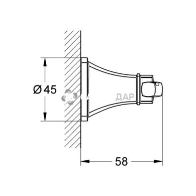 Гачок Grohe Grandera 40631000