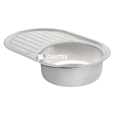 Мийка кухонна з нержавіючої сталі Qtap 7750 Satin 0,8 мм