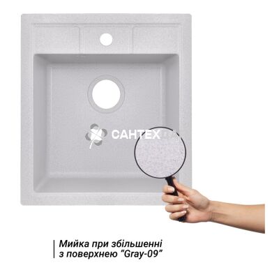 Мийка кухонна Lidz 460х515/200 GRA-09