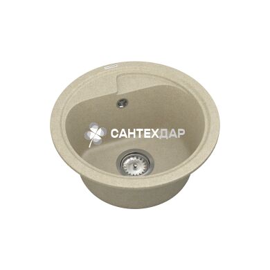 Мийка кварцева Vankor Polo PMR 01.44 Beige + сифон