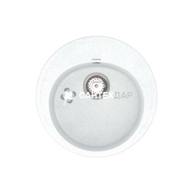 Мойка кварцевая Vankor Sity SMR 01.50 White stone + сифон