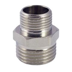 Ниппель латунный редукционный АБ 1 1/4х3/4 НН никель