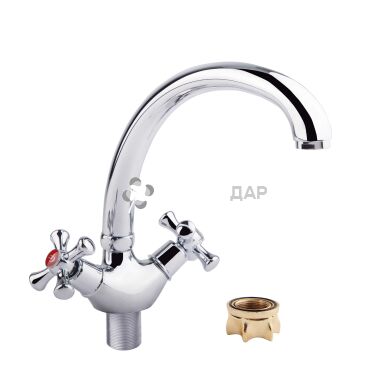 Смеситель для кухни буксовый GF Italy 21-273F CRM на гайке