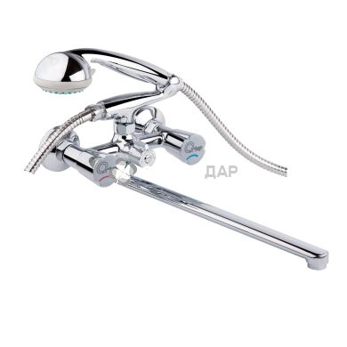 Смеситель для ванной буксовый Q-Tap Mix CRM 140 керамика