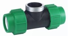 Тройник компрессионный переходной Georg Fischer 20х3/4"ВРх20 мм