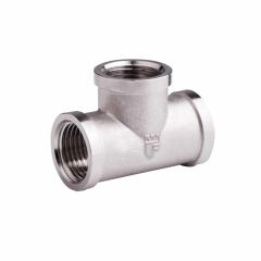 Тройник латунный SD Forte 1 1/2 ВВВ никель