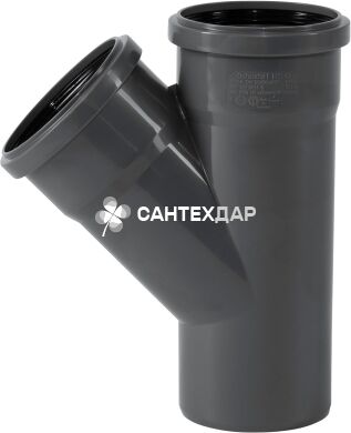 Тройник ПП внутренней канализации Ostendorf Safe 90/90х45°