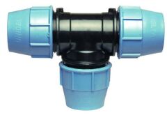 Тройник зажимной для труб ПНД Unidelta 50 мм