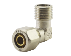 Угол металлопластиковый обжимной FADO 20х1/2" НР