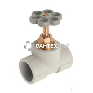 Вентиль запорный проходной ППР KAN 32 мм для открытого монтажа