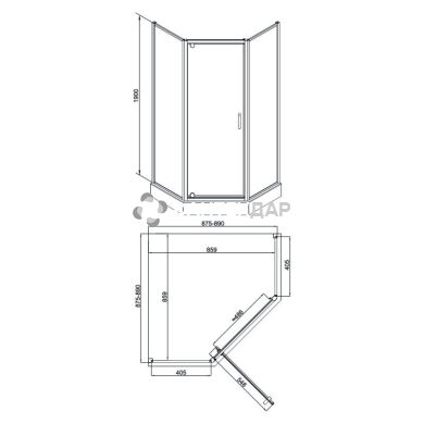 Душевая кабина Q-tap Leo CRM10995-AC6 Clear