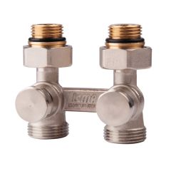 Узел нижнего подключения двухтрубный Icma 1/2" со встроенной термостатической группой нижний №897