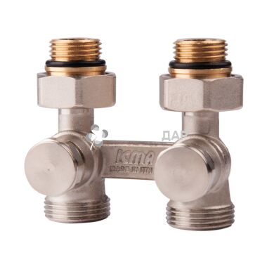 Узел нижнего подключения двухтрубный Icma 1/2" со встроенной термостатической группой нижний №897