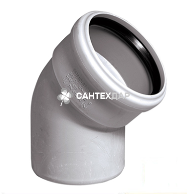 Коліно безшумне ПП Ostendorf 100х45&deg;