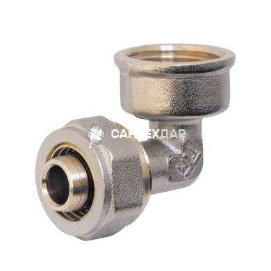 Колено металлопластиковое обжимное Valve 26х1" ВР