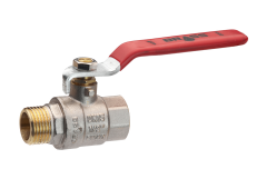 Кран кульковий Brass 25 мм 1" ЗВ PN40 ручка