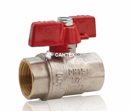 Кран шаровый FADO Classic PN40 3/4" ВВ бабочка