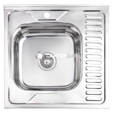 Кухонная мойка Lidz 6060-L Polish 0.6 мм