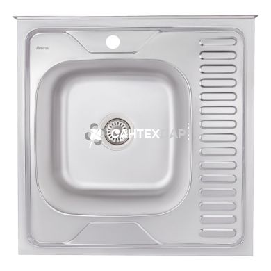 Мийка кухонна Imperial нержавійка 6060 Satin 0,8 мм ліва