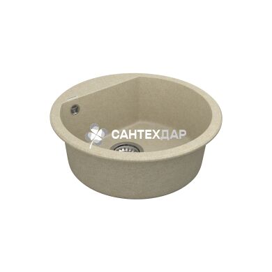 Мойка кварцевая Vankor Tera TMR 01.50 Beige + сифон