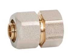 Муфта металлопластиковая обжимная Gross 16х3/4" ВР