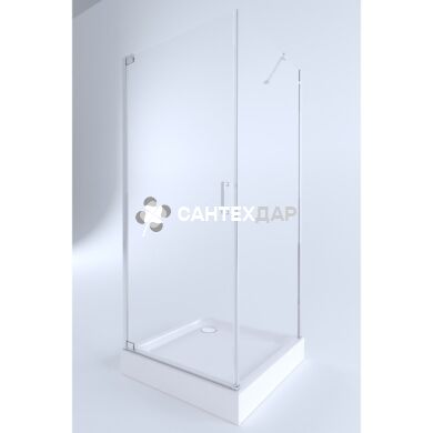 Душова кабіна Q-tap AQUARIUS CRM1099SC6 і піддон UNISQUARE 309915 квадрат 90x90