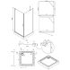 Душова кабіна Q-tap AQUARIUS CRM1099SC6 і піддон UNISQUARE 309915 квадрат 90x90