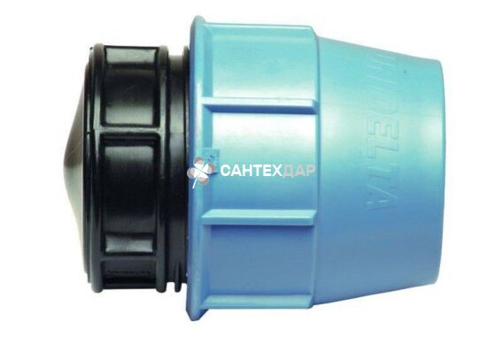 Заглушка зажимная для труб ПНД Unidelta 75 мм