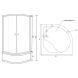 Душова кабіна Lidz Latwa 90x90 високий скло Frost