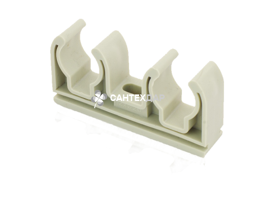 Двойное крепление для труб ППР FADO 25 мм