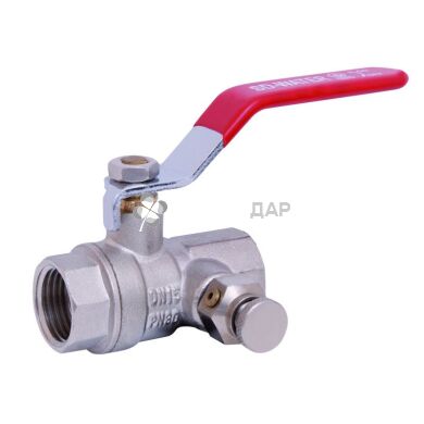 Кран шаровый со спускником SD PN30 1/2" ВВ