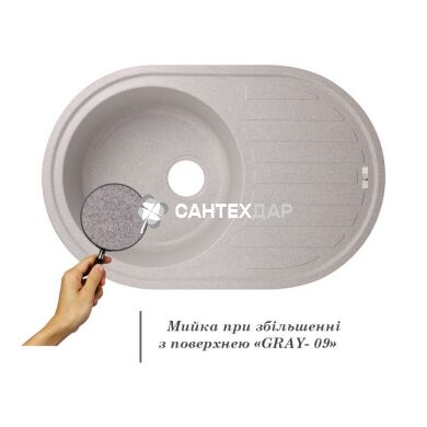 Мойка кухонная Lidz 780x500/200 GRA-09