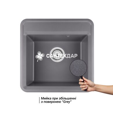Мийка кухонна Qtap CS 5151 Grey