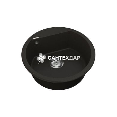 Мойка кварцевая Vankor Tera TMR 01.50 Black + сифон