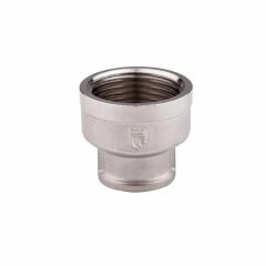 Муфта латунная редукционная SD Forte 1 1/2х3/4 ВВ никель