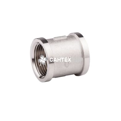 Муфта латунная SD Forte 1 1/2 ВВ никель